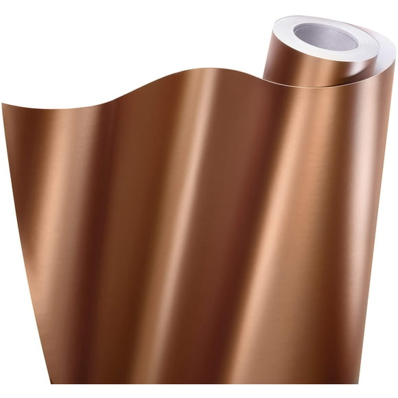 VViViD+ Matte Metallic Rose Gold Premium Vinyl Wrap Film Roll (10ft x 5ft)