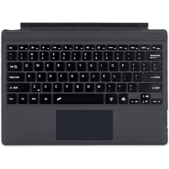 ERDS-Type Cover for Microsoft Surface Pro Generation 7+ 7 6 5 4 3 Portable Slim Wireless Keyboard with Touchpad Tablet Keyboard (Onyx, No Backlit)