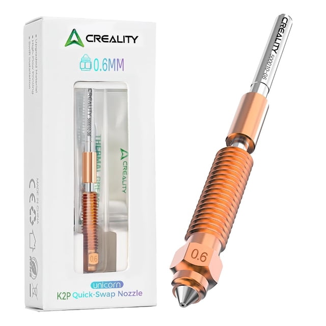 Kit de boquillas Creality K2 Plus/Hi Combo de 0,6 mm para impresora 3D