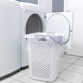 thumbnail image 2 of Home Logic 2.5 Bushel XL Lamper Plastic Laundry Basket, White, 2 Pack, 2 of 7