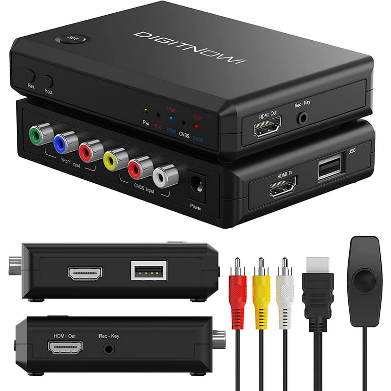 Inspektør Savant international DIGITNOW! HD Game Capture HD Video Capture Device 1080P HDMI Video capture  Converter/Adapter Recorder for PS4, Xbox One/Xbox 360,LiveTV,PVR DVR and  more,Support HDMI/YPbPr/CVBS Input and HDMI Output - Walmart.com