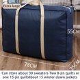 thumbnail image 4 of CSChome Quilt Storage Bag Smooth Zipper Quilt Storage Folding Widen Handle Large Capacity Travel House Blanket Storage, 4 of 6