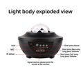 thumbnail image 4 of Mistaha Star Projector Galaxy Projector Light BT Music Speaker Ocean Wave Star Sky Night Light, 4 of 8