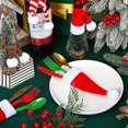 thumbnail image 4 of 72 Sets Christmas Plastic Silverware Set 72 Pcs Spoons 72 Pcs Forks 72 Pcs Knives with 72 Pcs Santa Hats Silverware Holders, 4 of 5