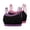Multicolor, variant on Women's 2 Pack Color Block Double Strap Sports Bra Stretchy Breathable Plus Size Yoga Tank Top