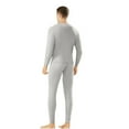 thumbnail image 4 of QHRMKOG Mens Thermal Underwear , Mens Long Johns Thermal Underwear Set Mens Cozy Thermals Top and Bottom Sets Winter Clohting Gray XL, 4 of 4