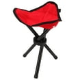 thumbnail image 1 of Taburete De Trípode Para Acampar, Alta Capacidad De Carga Ligero 600D Tela Oxford Diseño Ergonómico Asiento De Trípode Seguro Para Viajes Al Aire Libre, 1 of 8