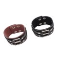 thumbnail image 1 of Pulsera De Cuero Punk PU, Hebilla De aleación Universal 2 Piezas Elegantes Pulseras Punk Para Mujer, 1 of 7