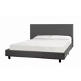 thumbnail image 1 of Lit deux places à plate-forme avec matelas, Gris, 1 of 7