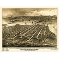 thumbnail image 2 of Moore 14x12 Black Ornate Wood Framed with Double Matting Museum Art Print Titled - Coronado Beach California - Moore 1887, 2 of 4