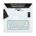 thumbnail image 3 of AJAZZ 308I Wireless Keyboard Portable Mute Hit 84 Keys Bluetooth-compatible 3.0 Round Key Computer Keyboard for Office - Black, 3 of 5