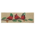 thumbnail image 1 of Coir Door Mat Triple Cardinal On Branch 10"X30", 1 of 3