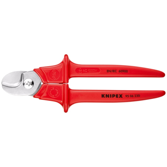 KNIPEX 95 06 230 SB Cortacables mangos con revestimiento de plástico aislados, con revestimiento de plástico, según norma VDE 230 mm
