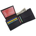 thumbnail image 4 of Men's Genuine Leather Bifold ID Credit Card Holder Wallet W/Coin Pouch (Brown), 4 of 6