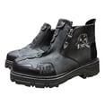 thumbnail image 5 of WEAIXIMIUNG Mens Boots Winter European and New Men's Short Boots Autumn and Winter Large Side Zipper Ankle Boots, 5 of 5