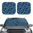thumbnail image 6 of Lsque Blue Butterfly 2 PCS Windshield Sun Shade | CarFoldable Window Covers | Car Accessories Reflect UV for Universal Cars SUV Truck | Small, 6 of 7