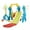 Yellow + Blue, variant on CIPACHO 5 in 1 Kids Slide and Swing Set with 2 Basketball Hoops, Football, Ringtoss for Toddlers 1-8 Years, Red + Yellow