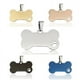 thumbnail image 1 of Etiqueta de identificación de mascota personalizada Sincero colgante forma de pata hueca y hueso plateado y dorado nombre de perro grabado, 1 of 5