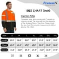 thumbnail image 6 of ProtectX High Visibility Long Sleeve Shirts Reflective Hi Vis Safety Shirt for Men Class 2 Construction Shirt 1 Pack Orange 3X-Large, 6 of 6