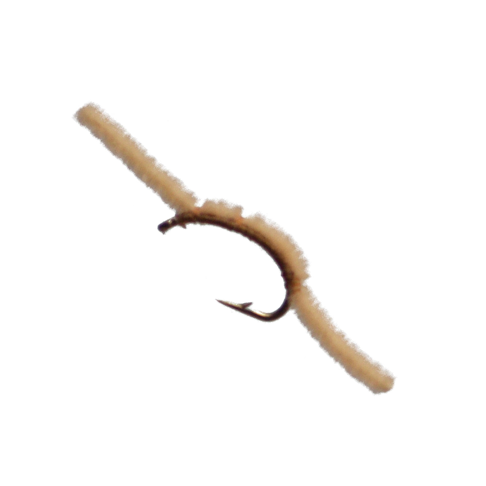 Cortland Fairplay Tan San Juan Worm, Size 10, 4 Pack, 709416