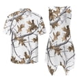 thumbnail image 3 of Psesaysky Couple Clothing Set White Camo Oak Tree Print Mens Shirts Summer Dress for Women Hawaii Aloha Shirts Sleeveless Beach Tank Sundress for Couple Vacation Outfit, 3 of 7
