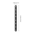 thumbnail image 2 of yuehuaidai  4 Pcs Metal Strip with Holes Fence Post Supports Plate Heavy Fixed Black, 2 of 8