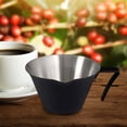 thumbnail image 2 of Taza medidora de espresso de 100 ml con asa Taza medidora de espresso Acero inoxidable duradero Negro, 2 of 8