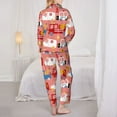 thumbnail image 5 of Bingfone Womens Pajama Sets Cartoon With Traffic Elements Print,Long Sleeve Loungewear Pajamas Set-Large, 5 of 9