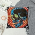 thumbnail image 2 of Orinice Skull Lightning Bolt Ed Paschke Graphic Decorative Pillow Cover 24x24in, 2 of 5