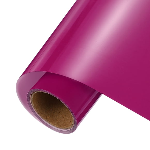 Vinilo de Transferencia Térmica Uxcell Rosa Rojo, Rollos de Vinilo de 12 Pulgadas x 5 pies para Corte de Calcomanías, Señales, Álbumes de Recortes, Manualidades DIY, Decoración del Hogar