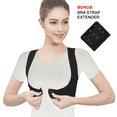 thumbnail image 2 of Lady Jeneva Women Posture Corrector Chest Support X strap - Black, 2 of 8
