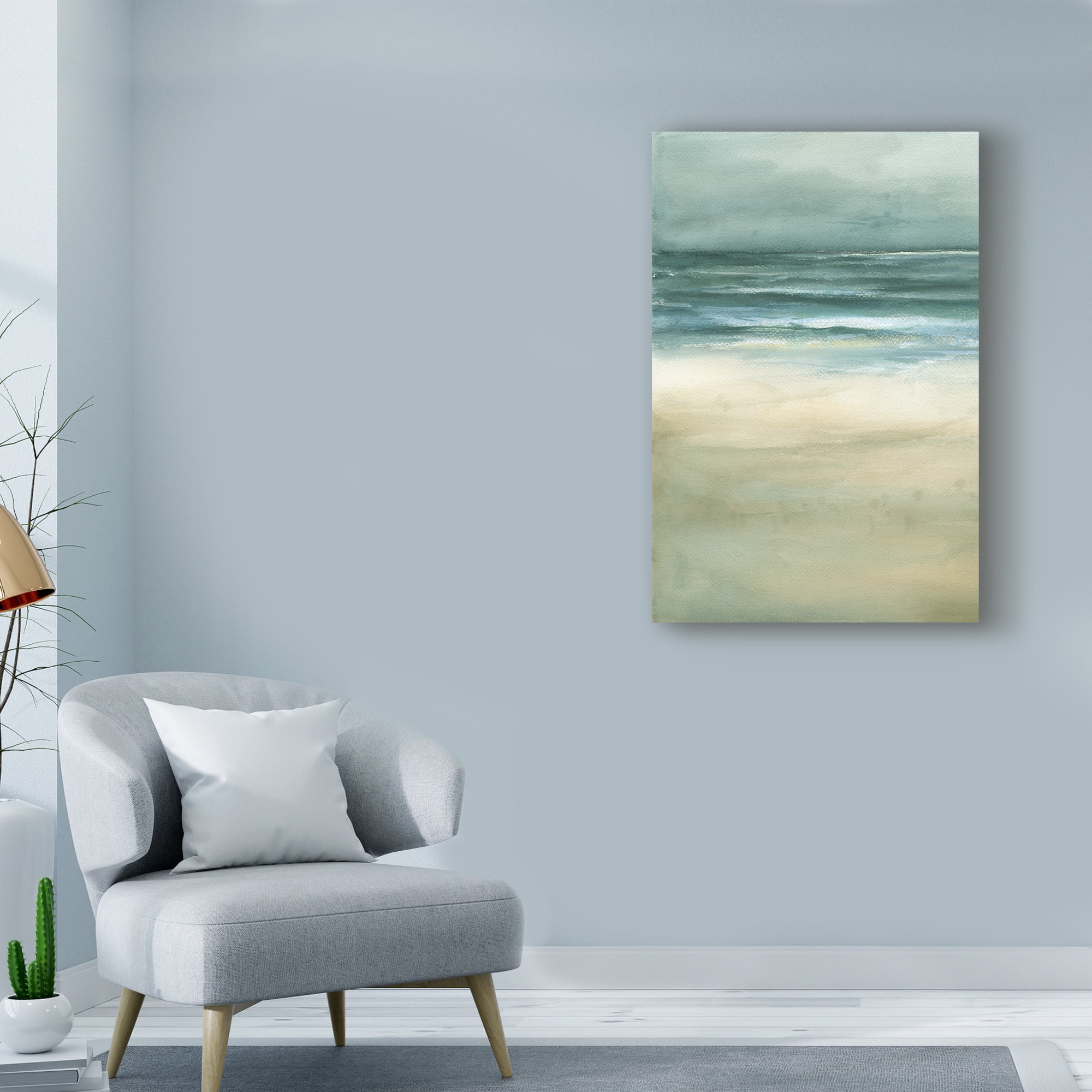 Trademark Fine Art 'Tranquil Sea I' Canvas Art by Jennifer Goldberger