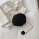 thumbnail image 2 of Bolsa De Hombro Bolso bandolera de concha de moda Cadena de playa de verano Bolso pequeño (Negro), 2 of 6