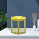 thumbnail image 3 of Acuario apilable Betta pecera decorativa Mini caja de pesca escritorio para caja de Oficina Decoración de de té Amarillo cuadrado, 3 of 8