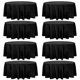 thumbnail image 1 of Mantel redondo Fivenl, 229 cm, poliéster, negro, paquete de 8, 1 of 7