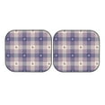 thumbnail image 7 of Balery Heart Check Plaid Sun Shield 2 Pack For Car Front Windows Foldable Sun Visor Protector Blocks Max Uv Rays And Keeps Your Vehicle Cool For Most Sedans Suv Truck, 7 of 7