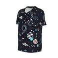 thumbnail image 2 of Balery Galaxy2 Baseball Jersey for Men Casual Button Down Shirts Short Sleeve Active Team Sports Uniform-Small, 2 of 9