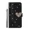 Black, variant on Flash wallet phone case with luxurious shiny heart shape suitable for Samsung S20 leather case, with 2 card holders, wristbands, PU leather slots, and phone protection case