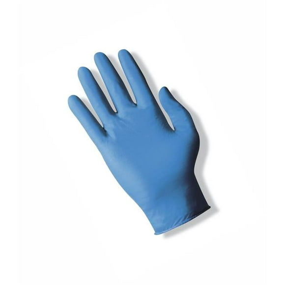 Ansell ASL586194 Touch N Tuff Ambidextrous Dark Blue Nitrile Glove&#44; Medium - Pack of 2