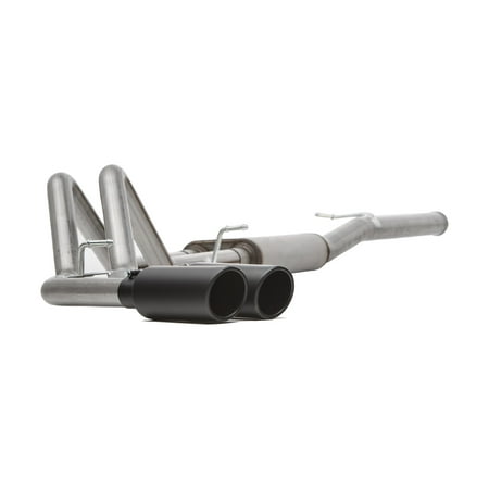 Sport Performance Exhaust System - Gibson Performance 69221B Black Elite Cat-Back Dual Sport Exhaust System