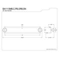 thumbnail image 3 of Kingston Brass BAK111348MB Victorian Bathroom Accessory Set, Matte Black - 3 Piece, 3 of 3