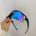thumbnail image 4 of KAMMPT Gafas de sol deportivas de gran tamaño para hombre 2024, nuevas gafas de esquí al aire libre con espejo punk, modernas gafas de sol redondas envueltas anti-UV para montar a caballo, 4 of 5