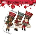 thumbnail image 3 of Decorative Christmas Stockings Set, Jumbo Santa Snowman Fireplace Hanging Socks, Perfect for Family Xmas Tree Holiday Party Decorations, 3 of 7