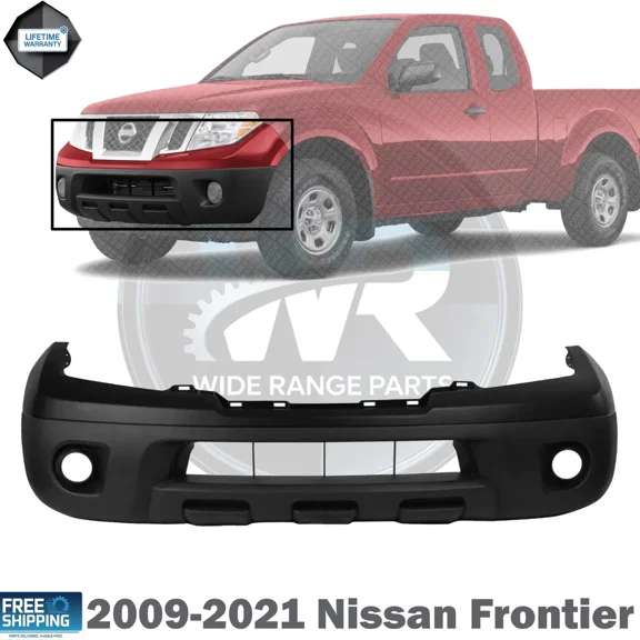 New Front Bumper Cover Upper Primed Plastic For 2009-2021 Nissan Frontier