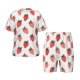 thumbnail image 1 of Balery Hand Drawn Strawberry Conjunto de Pijama Infantil de Manga Corta con Estampado – Ropa de Dormir de Algodón Suave-4X-Large, 1 of 6