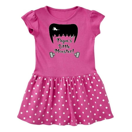 

Inktastic Halloween Papa s Little Monster Frankenstein Gift Baby Girl Dress