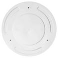 thumbnail image 4 of Bloem Mathers 12" White Round Modern Resin Garden Planter Pot with Drainage Holes and Removable Saucer Tray Included, 4 of 5