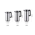 thumbnail image 2 of 1.3L/1.6L/1.9L Stainless Steel Shell Insulated Kettle Household Large Capacity Hot Water Bottles Glass Inner Coffee Pot, 2 of 6