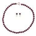 thumbnail image 1 of Set 2 Piezas Collar y Aretes Perla de Mallorca 8mm 45cm | Rojo, 1 of 5