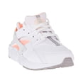 thumbnail image 2 of nike huarache run little kid's shoes white/crimson tint 704951-110, 2 of 6